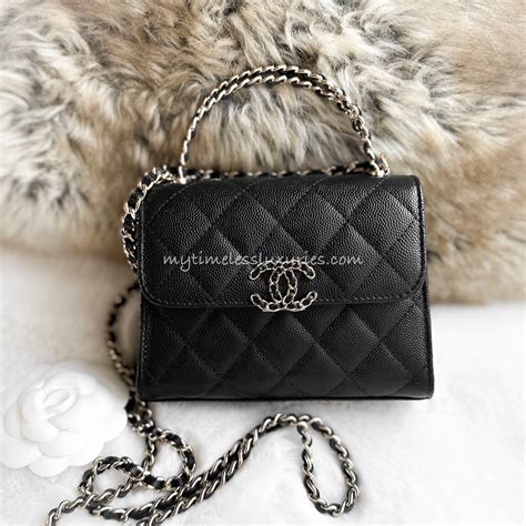 chanel top handle clutch with chain|Chanel clutch with chain 2023.